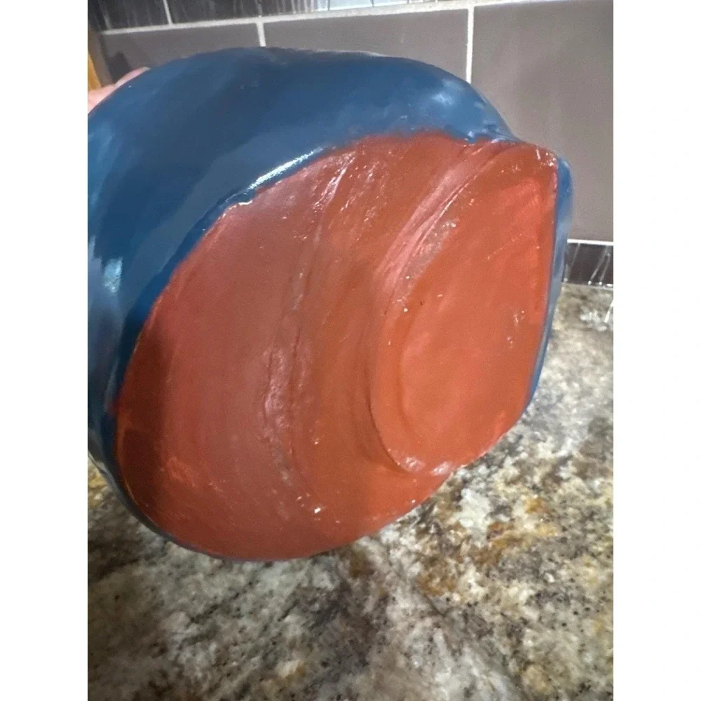 Teal Ceramic Mr. Big Mouth 8